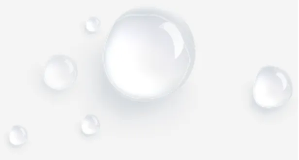 Several Translucent Bubbles Of Varying Sizes On A White Background, Scattered Across The Surface.
